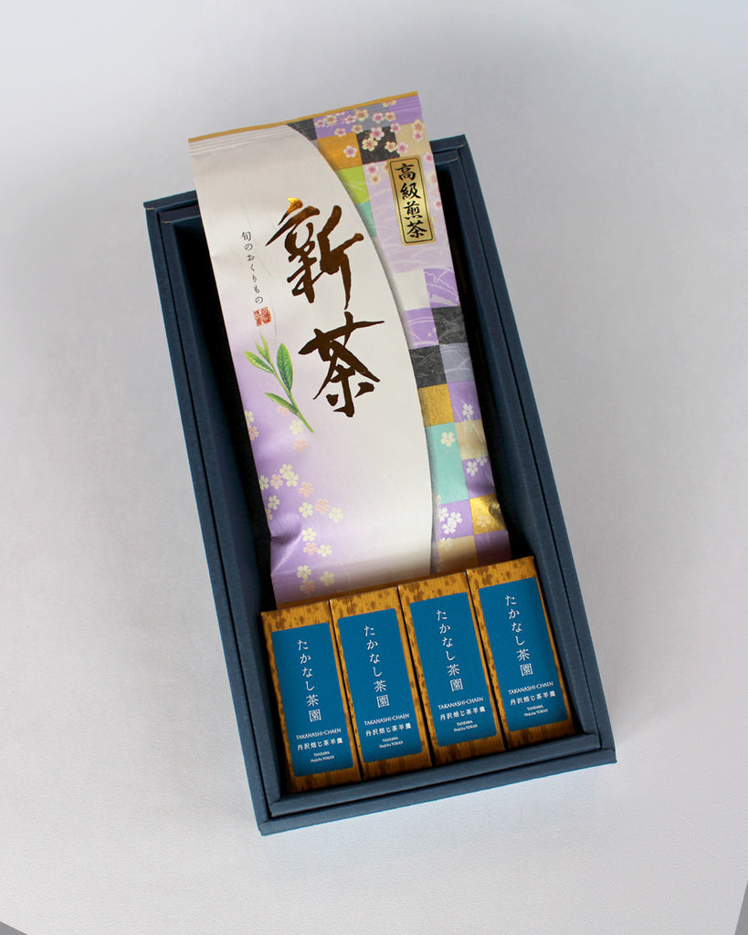 新茶2026【寿ギフトセット】高級煎茶・丹沢焙じ茶羊羹