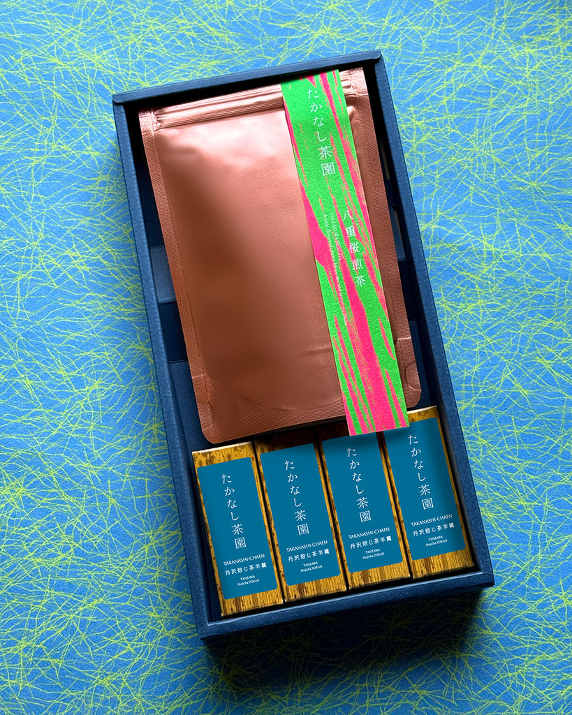 NEW【寿ギフトセット】八重桜煎茶・丹沢焙じ茶羊羹