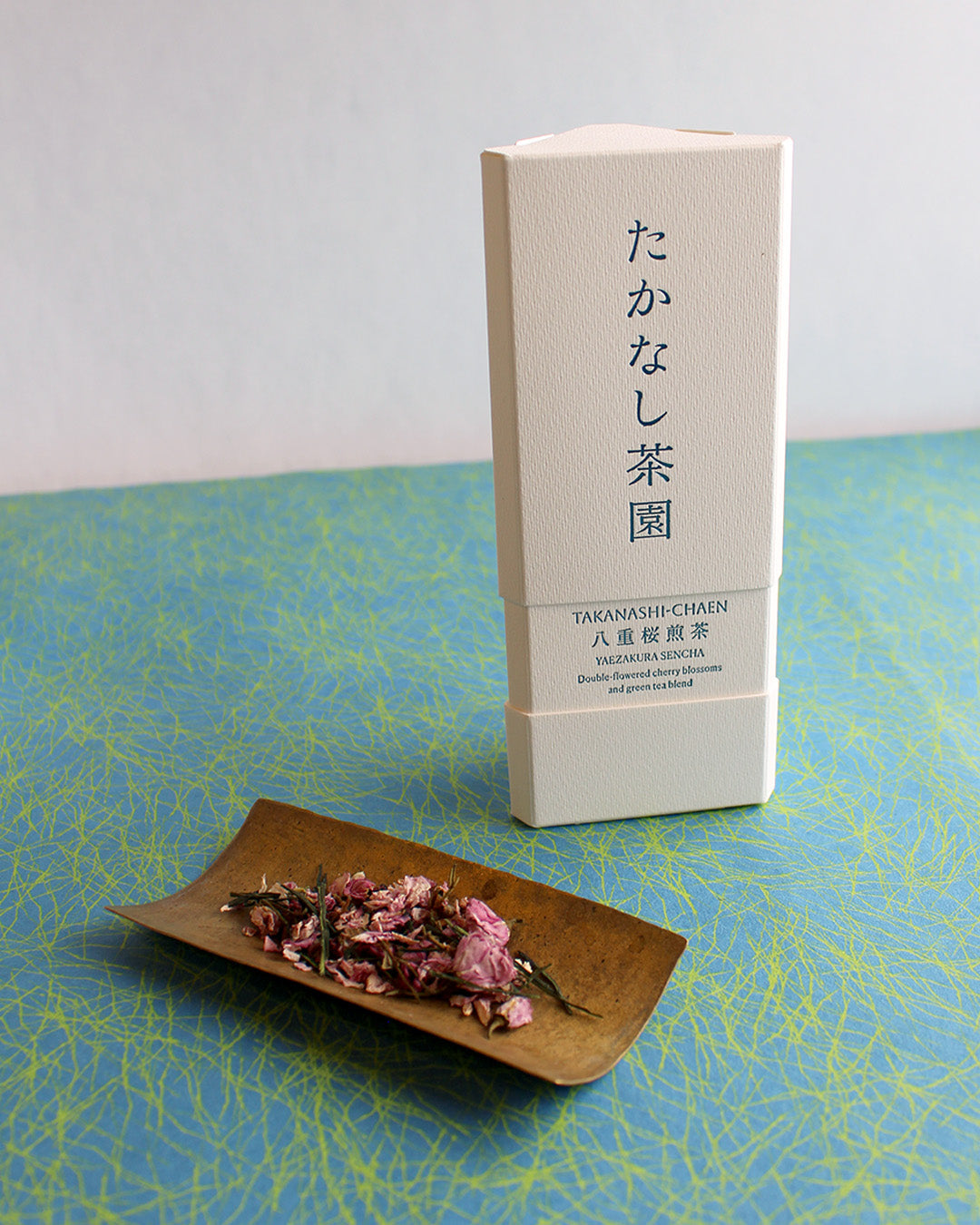ORIGINAL茶筒箱「お茶ぽん」 丹沢ボタニカル 八重桜煎茶 – 「たかなし